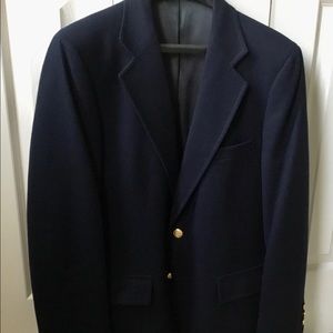 MENS CLASSIC NAVY BLUE WOOL SPORT COAT

SIZE 42 REGULAR by ADAMS ROW